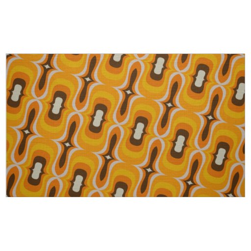 Stylish 50s 60s 70s retro mod pattern fabric