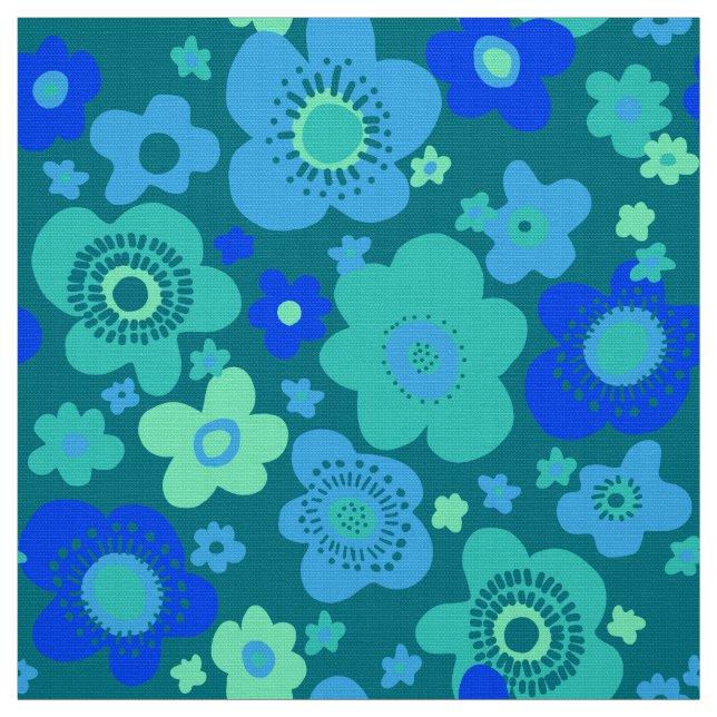 stylish  60s 70s retro mod fabric (Swatch)