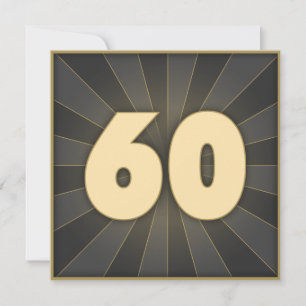 Stylish 60th Birthday Invitations