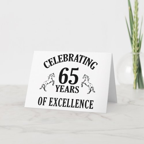 Stylish 65th Birthday Gift Ideas Card