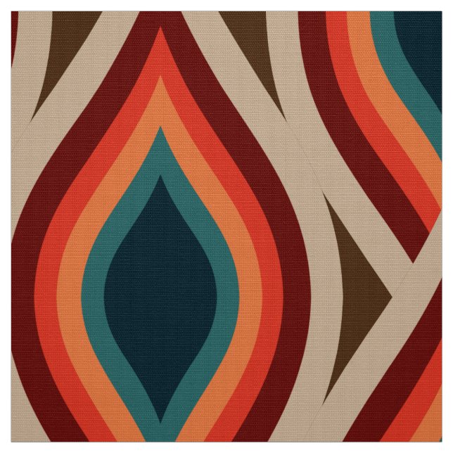 stylish  70s retro mod fabric (Swatch)