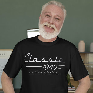 Stylish 75th Birthday Auto Owner, Classic 1949 T-Shirt