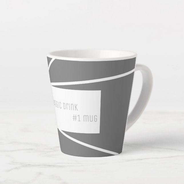 Stylish Abstract Art Minimalism Magic Drink #1 Mug (Right Angle)