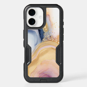 Stylish abstract iPhone case in pastel colors