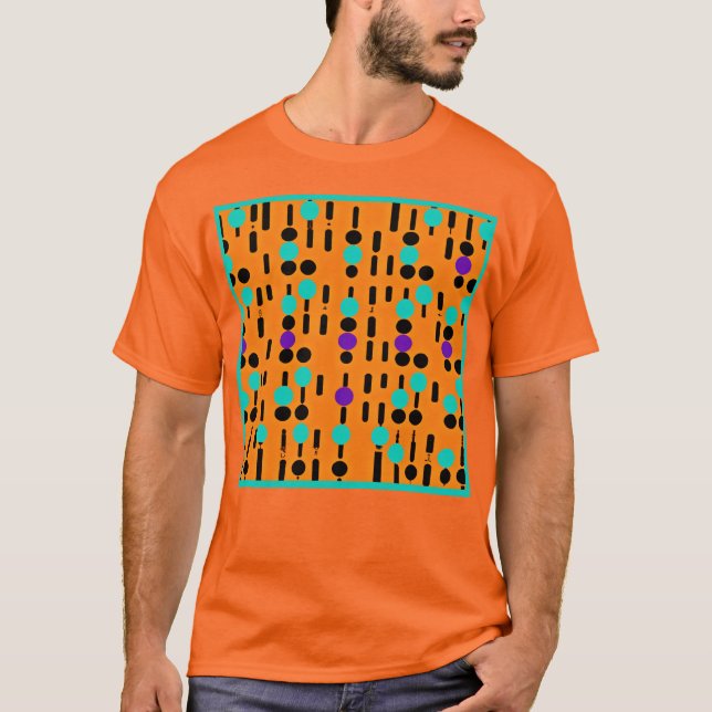 Stylish Abstract Pattern Design T-Shirt (Front)