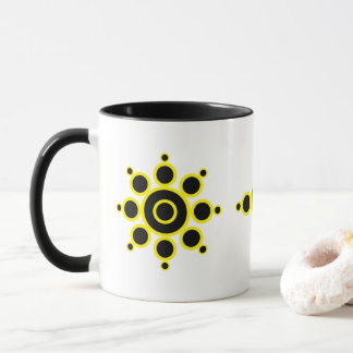Stylish Abstract Sun Design Mug
