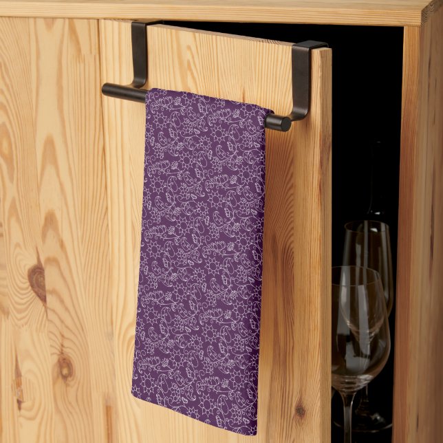 Stylish Abstract Wine Art Kitchen Towels (Thirds Fold)