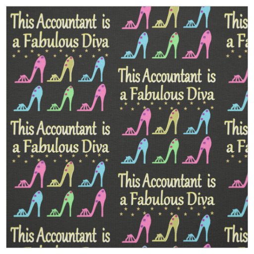 STYLISH ACCOUNTANT SHOE LOVER DESIGN FABRIC