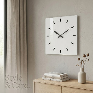 Stylish Acrylic Wall Clock – 10.75" Square