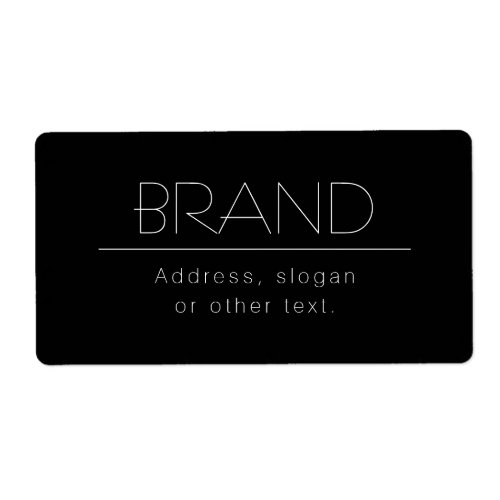 Stylish Address Slogan or other text Label