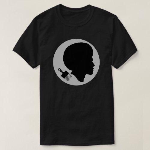 STYLISH AFRO MAN WITH AFRO PICK T_Shirt