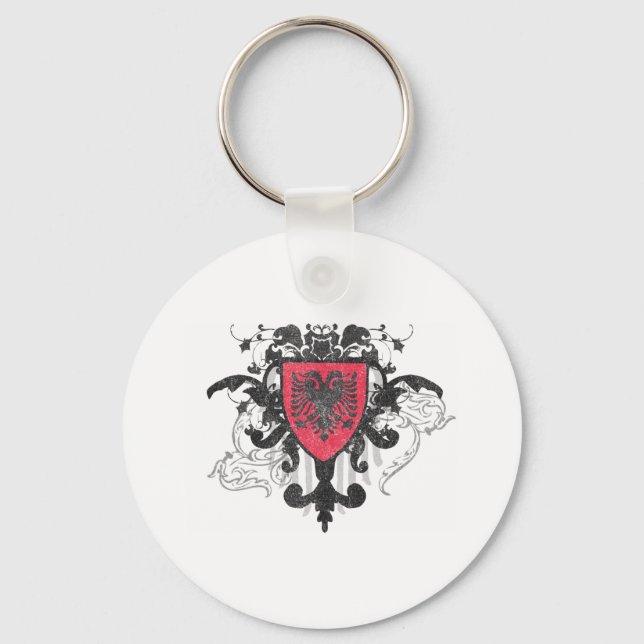 Stylish Albania Keychain (Front)