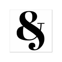 Calligraphy Ampersand Sign Typography Art Rubber Stamp Zazzle