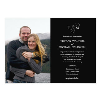 Stylish Ampersand Wedding Photo Invitation