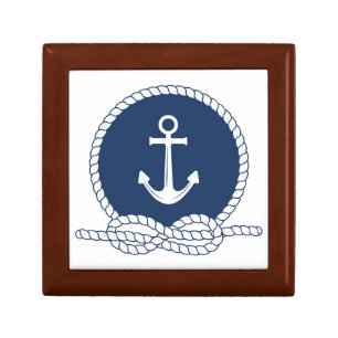 Stylish Anchor And Rope Gift Box
