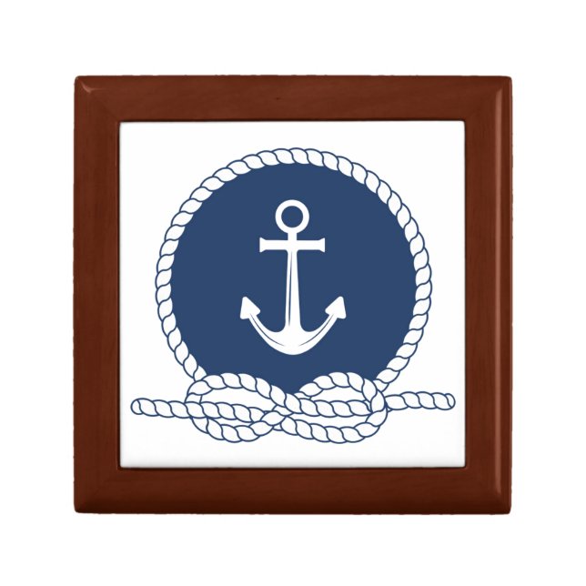 Stylish Anchor And Rope Gift Box (Front)