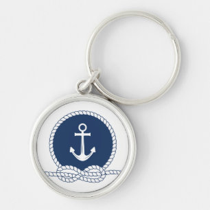 Stylish Anchor And Rope Keychain