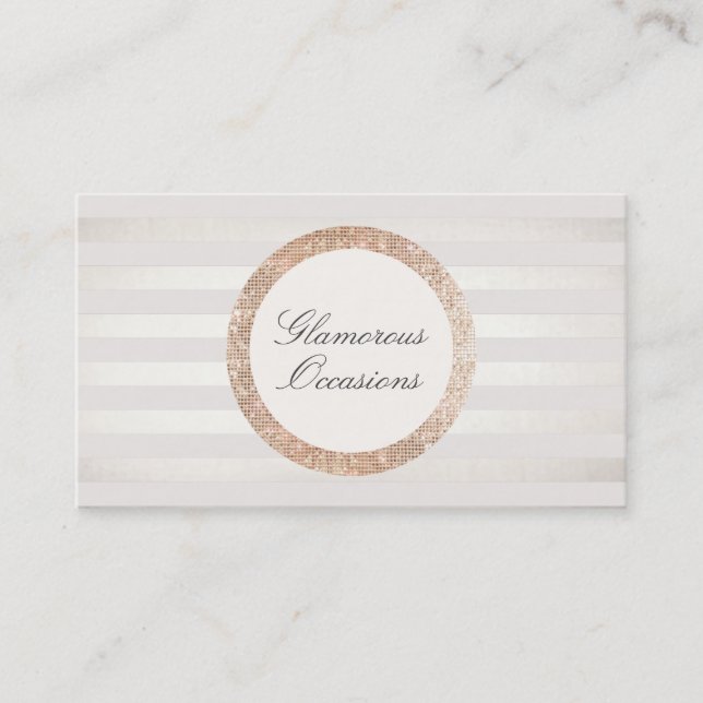 Stylish and Chic Event Planner and Party Oragnizer Business Card (Front)