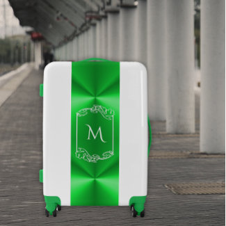 Stylish and Chic Green Monogrammed 