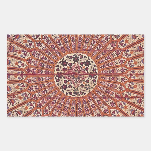 Stylish and Chic Morocco Patern Rectangular Sticker (Front)