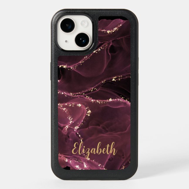 Stylish and Classy Gold Rose Glitter Otterbox iPhone Case (Back)