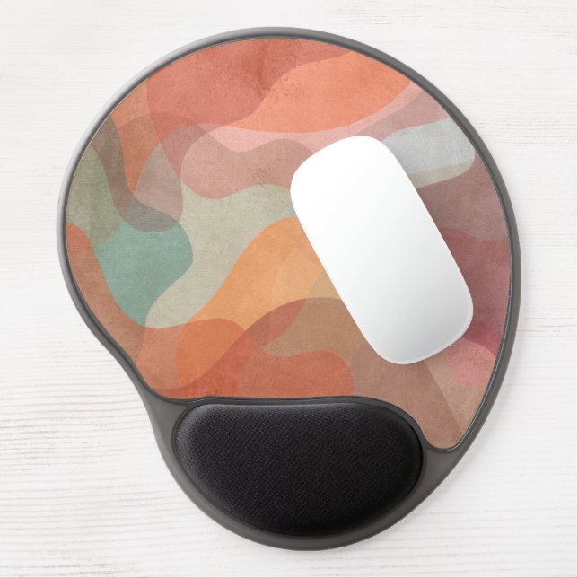 Stylish and Colorful Artistic Pattern Gel Mouse Pad (Left Side)