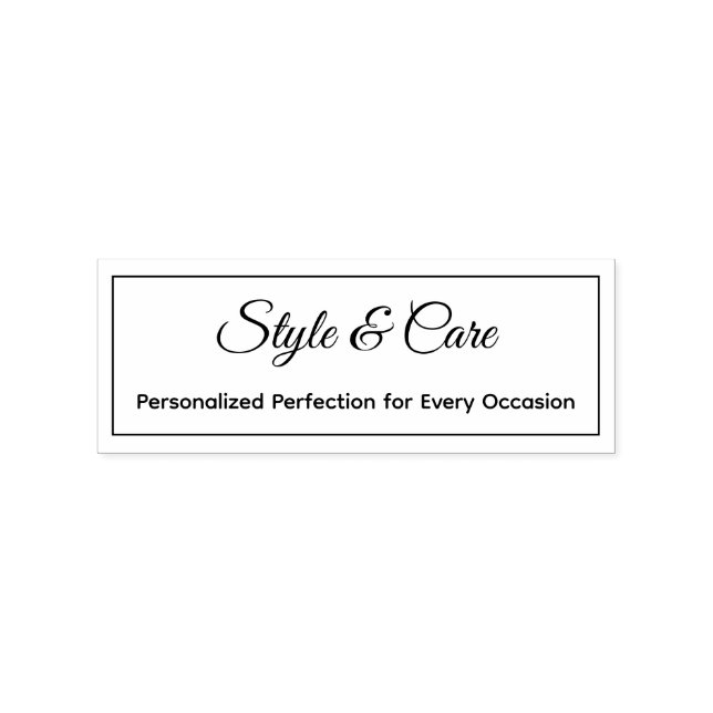 Stylish and Customizable Mark Your Brand Rubber Stamp (Stamped)