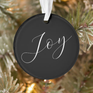 Stylish and Elegant Christmas "JOY" Ornament