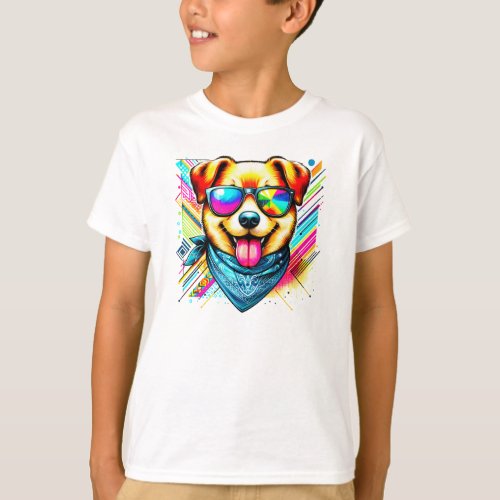 Stylish and happy ginger pup T_Shirt