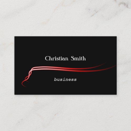 Stylish and  modern Red Business Card