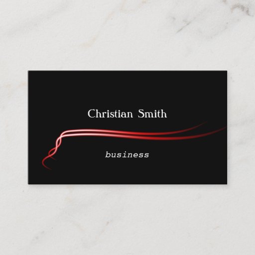 Customizable Stylish and  modern Red Business Card
