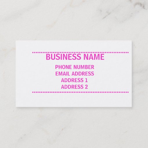 Stylish and Sassy Business Card Zazzle