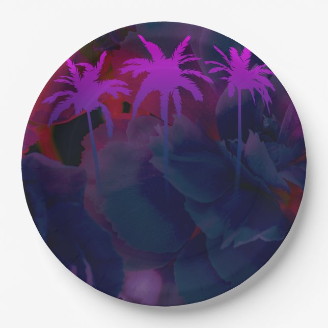 Stylish and Sustainable 9" Round Paper Plates (Front)