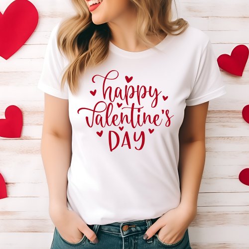 Stylish and Trendy Happy Valentines Day In Red T_Shirt