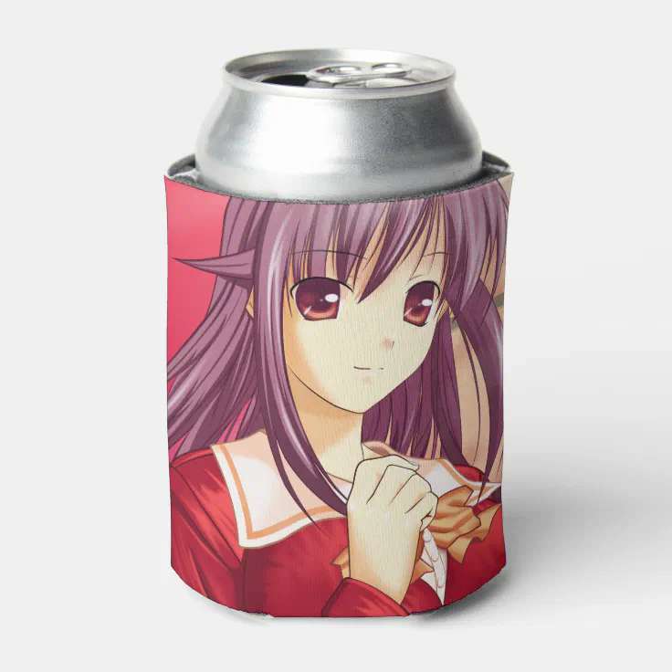Stylish Anime Girl Can Cooler | Zazzle Stylish Anime Girl Can Cooler | Zazzle