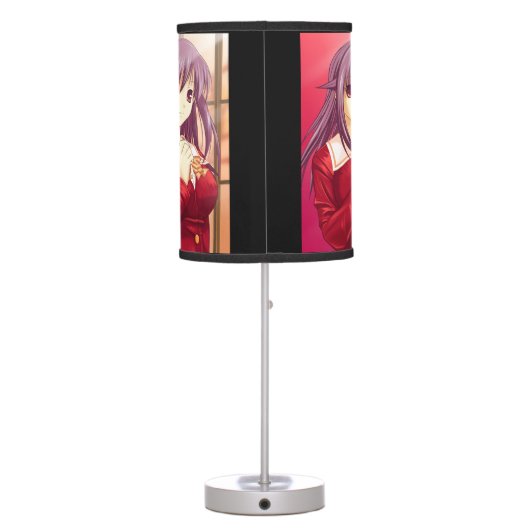 Stylish Anime Girl Table Lamp (Back)