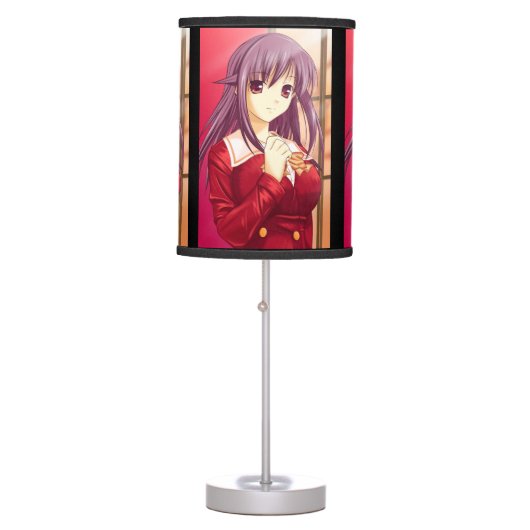 Stylish Anime Girl Table Lamp (Front)