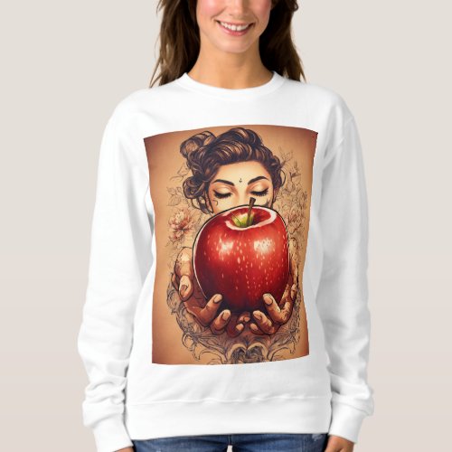 Stylish Apple Logo T_Shirt woman Sweatshirt