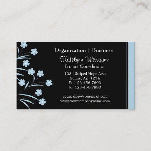 Customizable Stylish Appointment Flower Pattern Business Cards