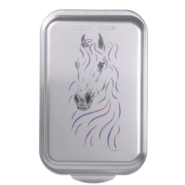 Stylish Arabian Horse Cake Pan (Front Vertical)