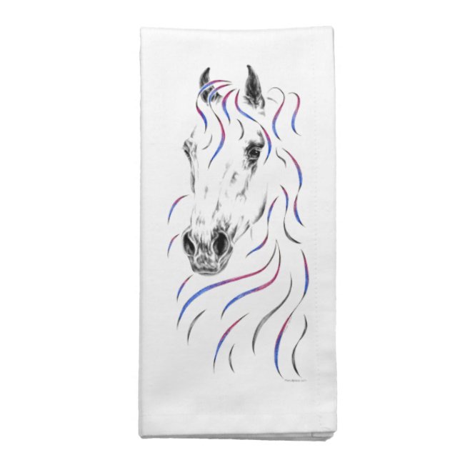 Stylish Arabian Horse Cloth Napkin (Folded)