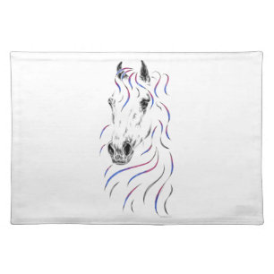 Stylish Arabian Horse Cloth Placemat