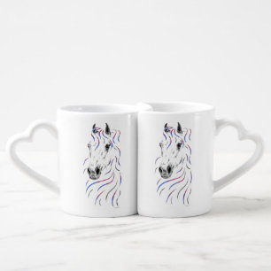 Stylish Arabian Horse Coffee Mug Set