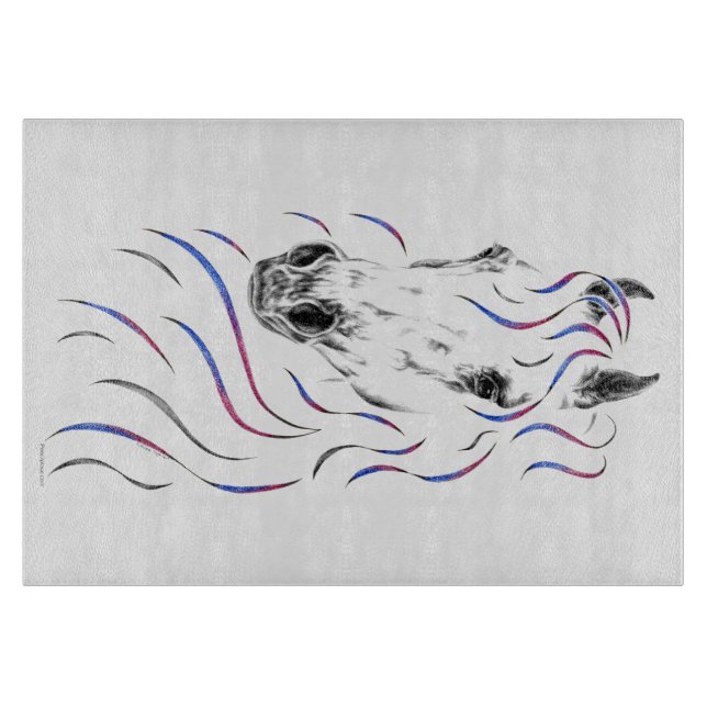 Stylish Arabian Horse Cutting Board (Front)