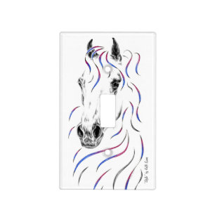 Stylish Arabian Horse Light Switch Cover
