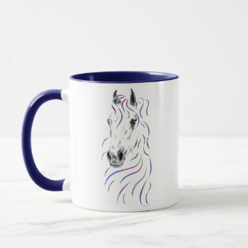 Stylish Arabian Horse Mug by KelliSwan at Zazzle