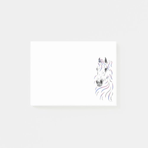 Stylish Arabian Horse Post_it Notes