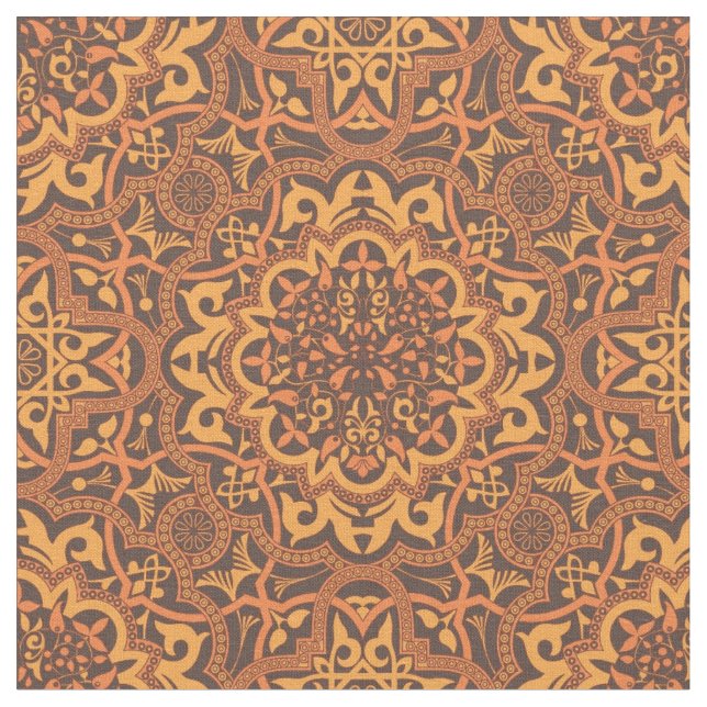 Stylish arabic ornament fabric (Close Up)