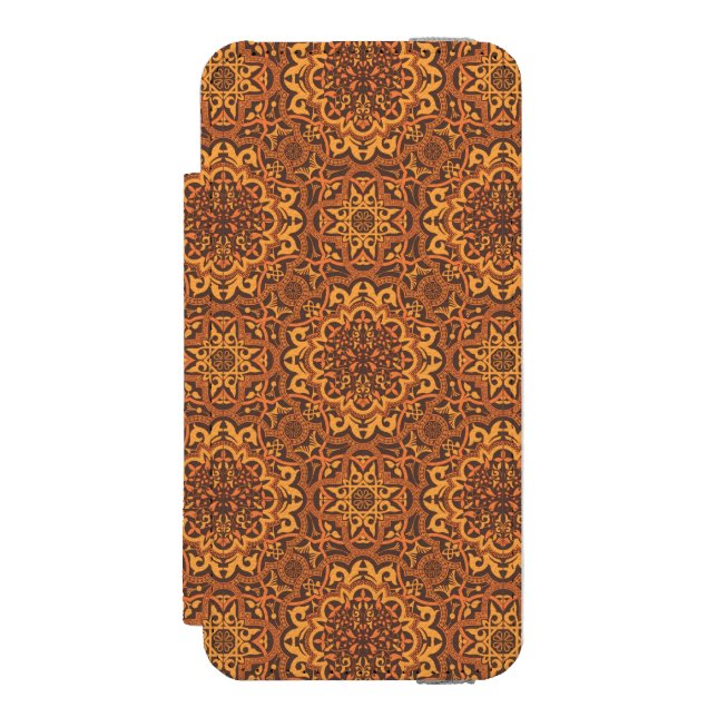 Stylish arabic ornament incipio iPhone wallet case (Folio Front)