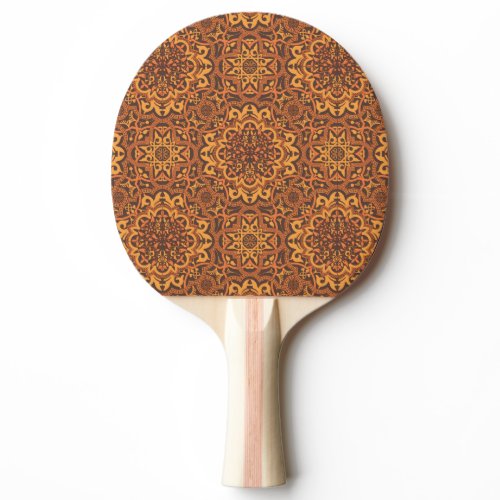 Stylish arabic ornament ping pong paddle